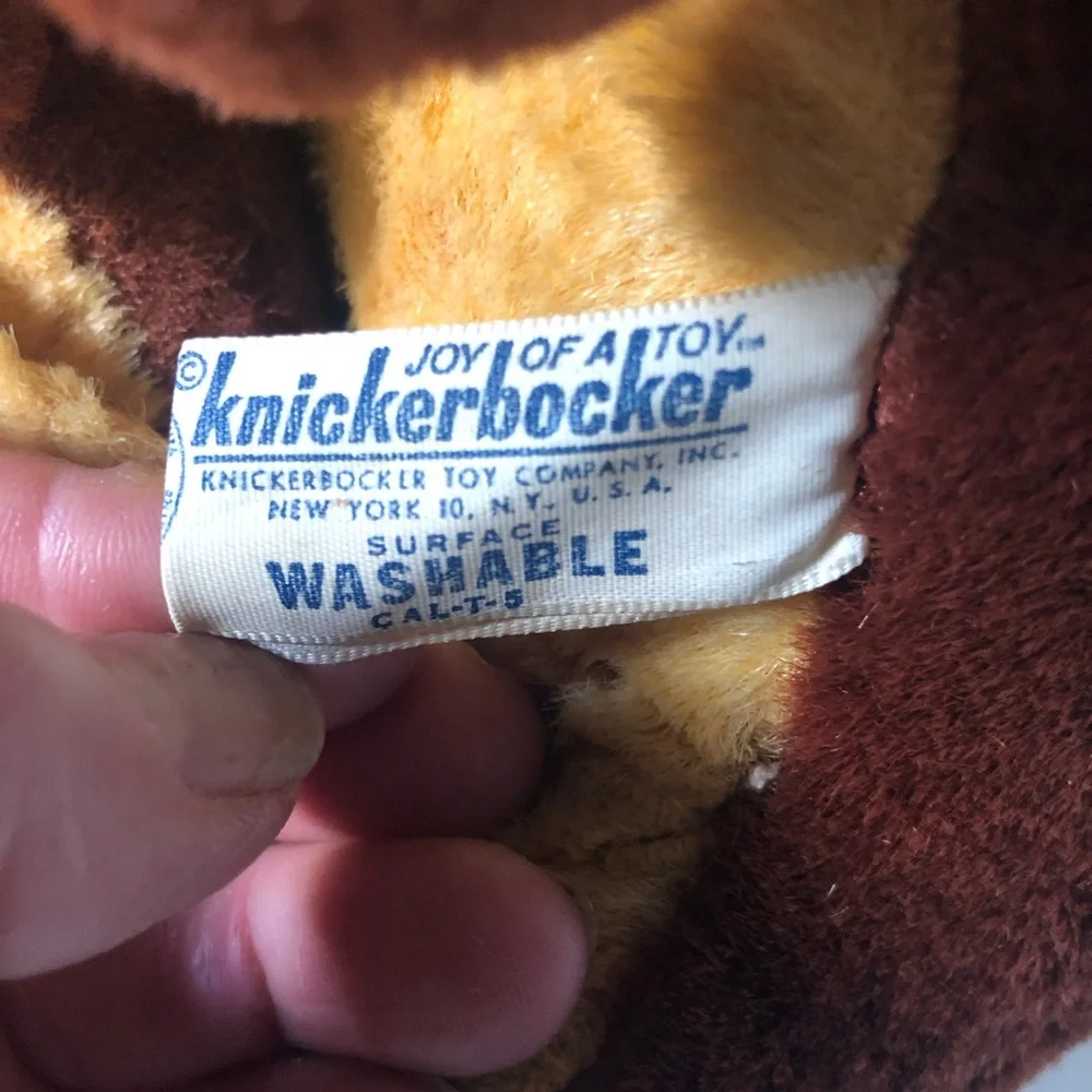Vintage plush Kanga and Roo stuffed toy authentic from Winnie the Pooh 1963